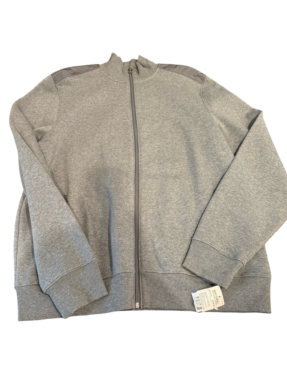 MICHAEL Michael Kors Gray Full-Zip Sweatshirt Jacket